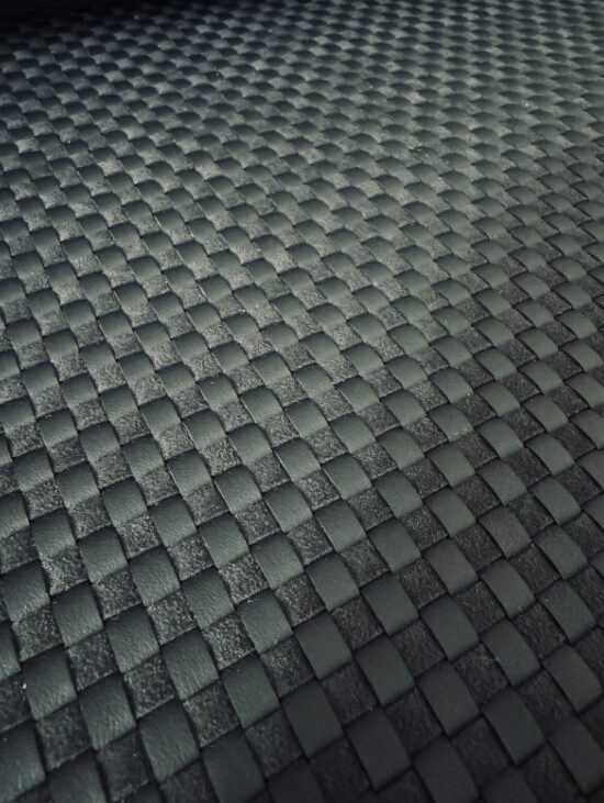 Woven Nappa Leather and Alcantara fabric - black for Porsche inserts